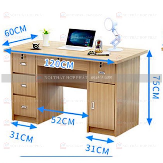 Bàn Làm Việc Gỗ BLVG009